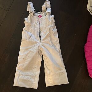 Obermeyer Kids Cream Snow Overalls size 2-3T